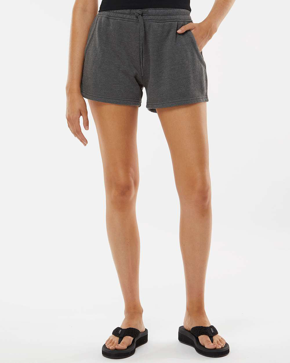 Independent Trading Company Women's California Wave Wash Short — front view (2)