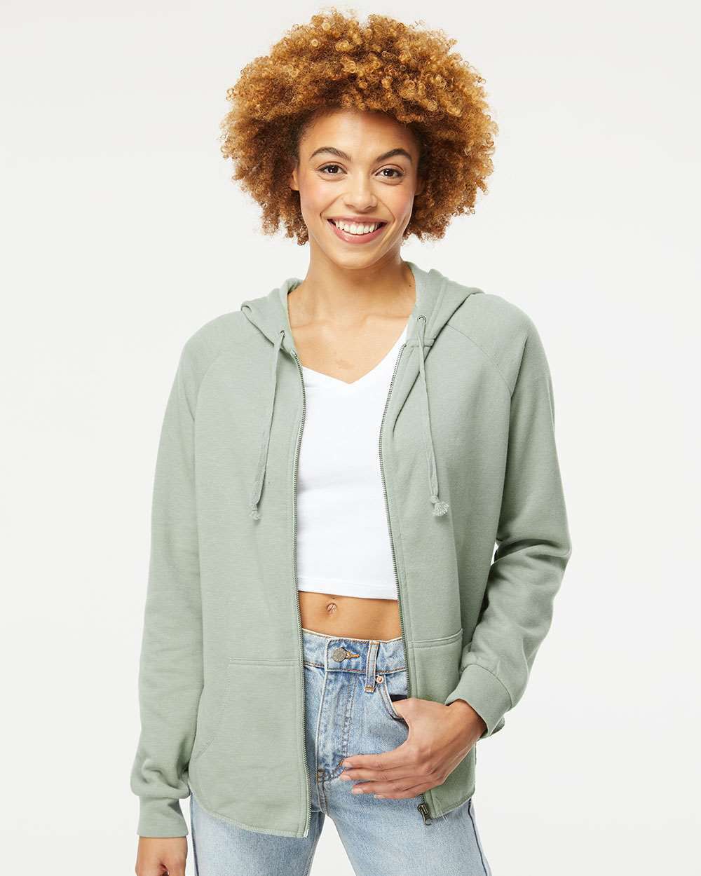 Women's California Wave Wash Zip Hood