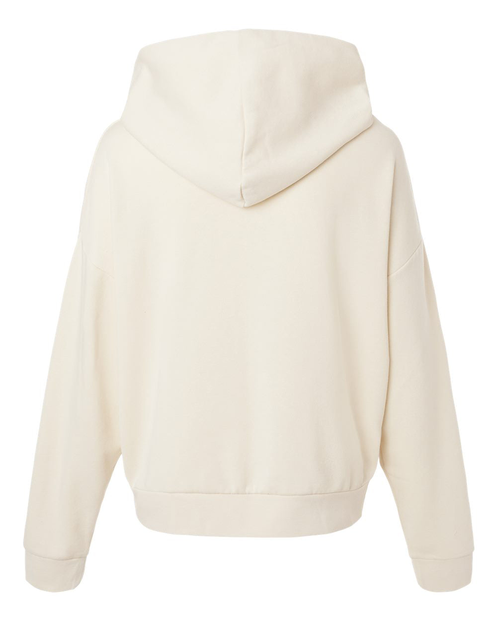 Independent Trading Company Women's California Wave Wash Sunday Hoodie in Bone — back view