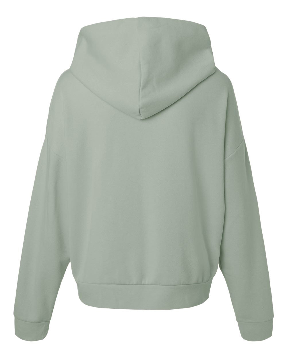 Independent Trading Company Women's California Wave Wash Sunday Hoodie in Sage — back view (2)