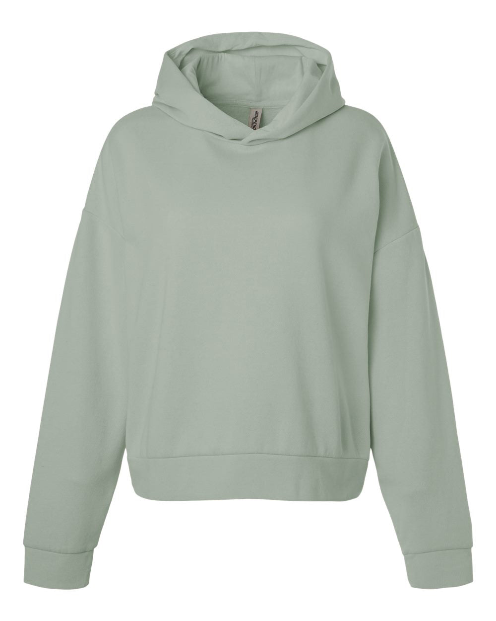 Independent Trading Company Women's California Wave Wash Sunday Hoodie in Sage — front view (2)