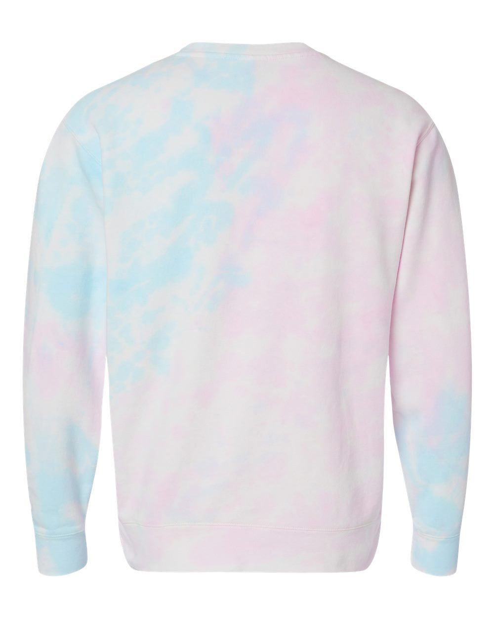 Independent Trading Company 9oz. Unisex Midweight Tie Dye Crew — back view (2)