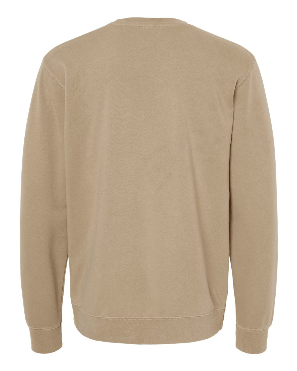 Independent Trading Company 9oz. Unisex Midweight Pigment Dye Crew — back view