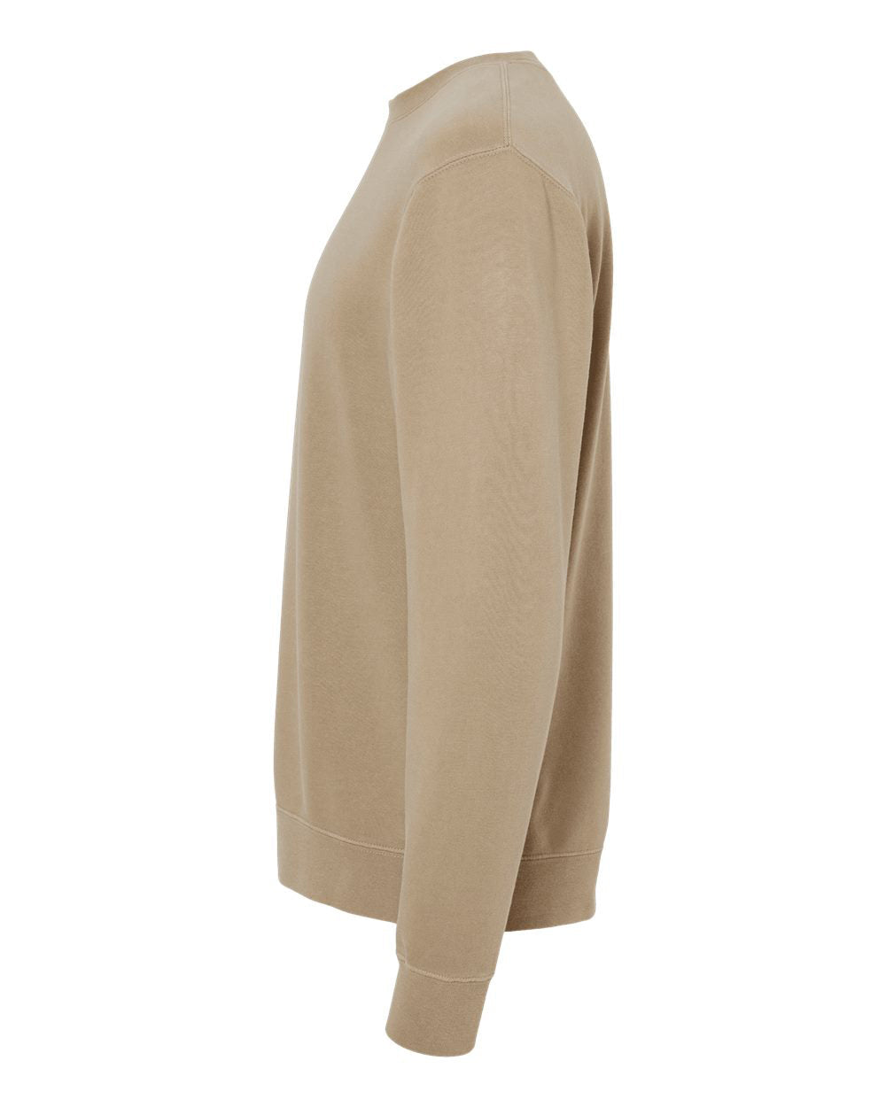 Independent Trading Company 9oz. Unisex Midweight Pigment Dye Crew — side view