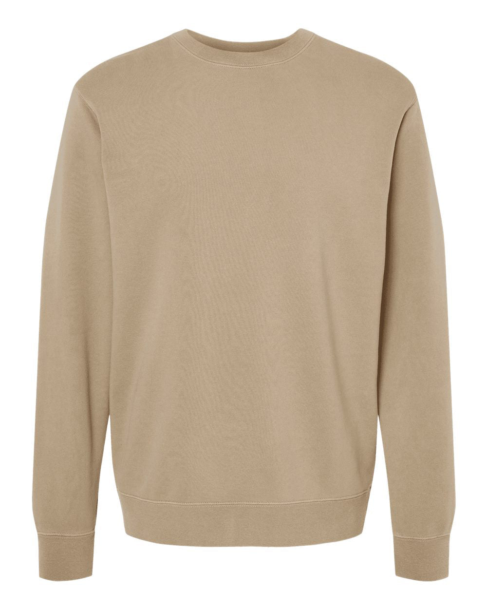 Independent Trading Company 9oz. Unisex Midweight Pigment Dye Crew — front view