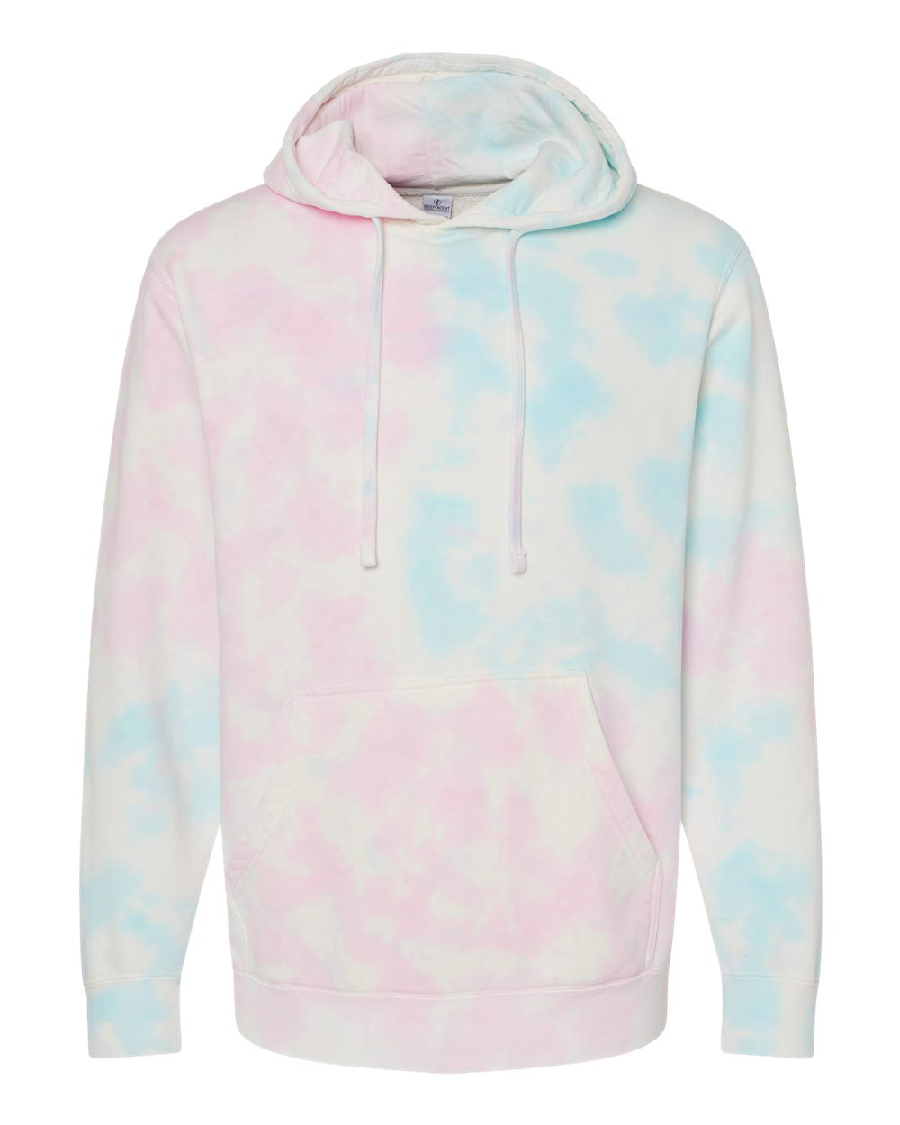 Independent Trading Company 9oz. Unisex Midweight Tie Dye Pullover Hood — front view