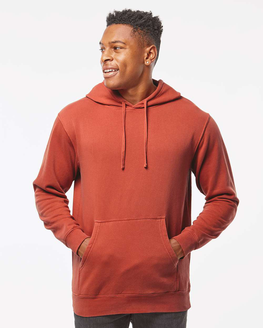 9oz. Unisex Midweight Pigment Dye Pullover Hood