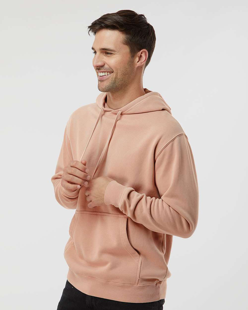9oz. Unisex Midweight Pigment Dye Pullover Hood