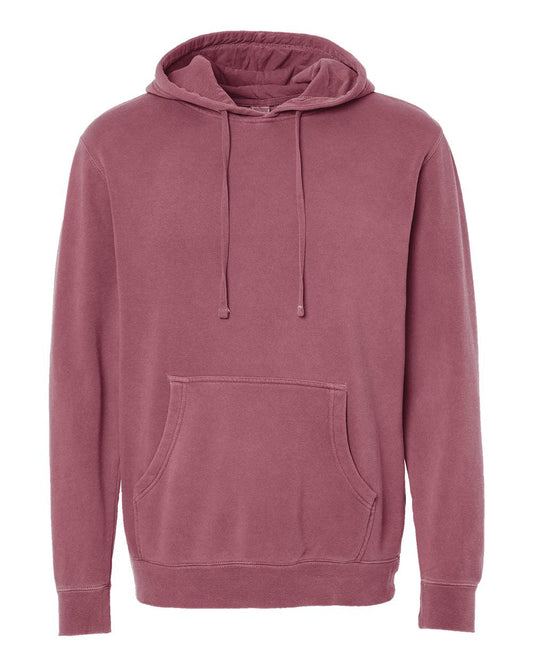 9oz. Unisex Midweight Pigment Dye Pullover Hood