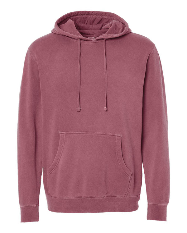 9oz. Unisex Midweight Pigment Dye Pullover Hood