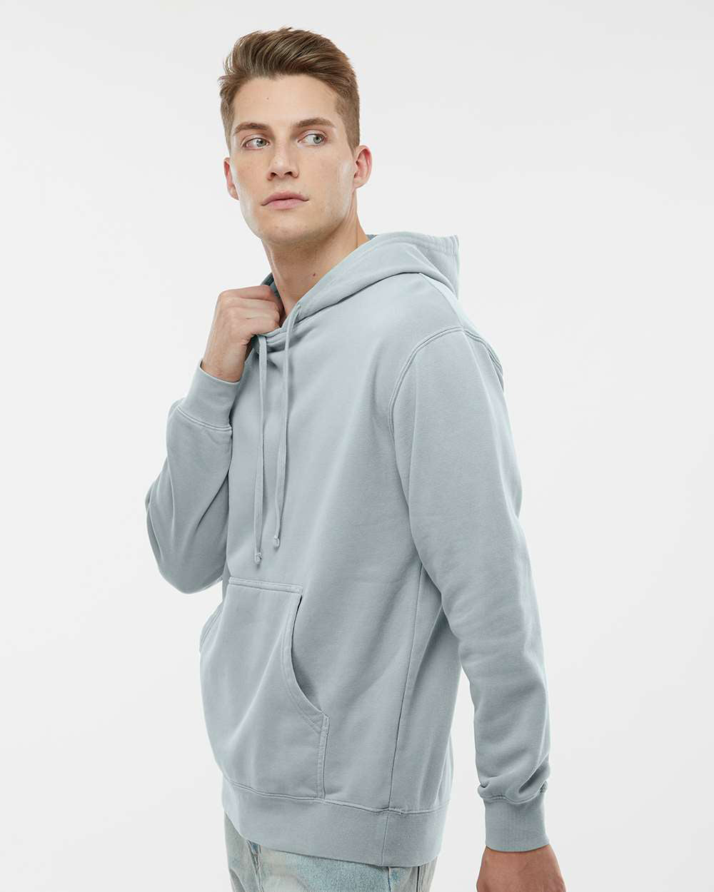 9oz. Unisex Midweight Pigment Dye Pullover Hood
