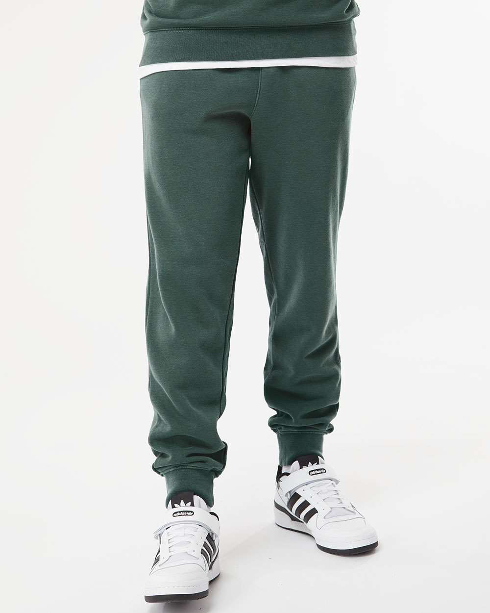 Independent Trading Company 9oz. Mens Pigment Dye Pant in Green — front view