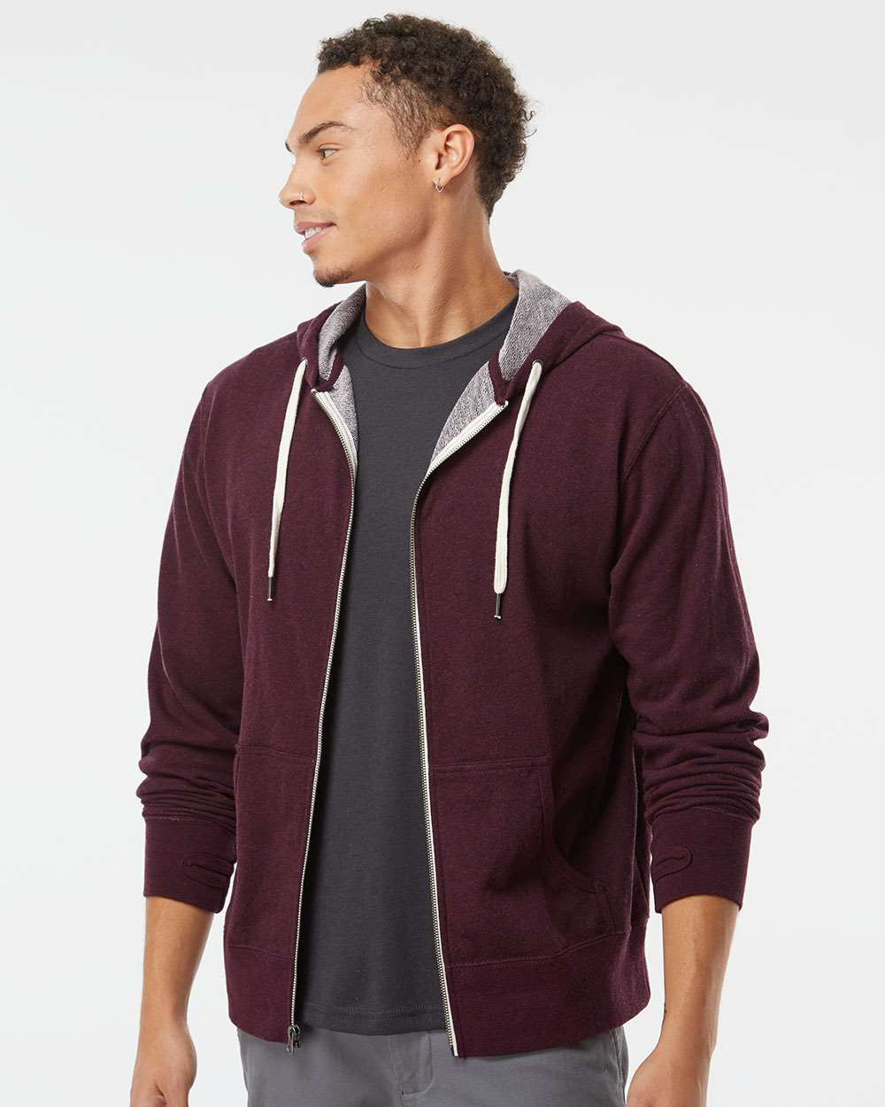 Unisex French Terry Zip Hood
