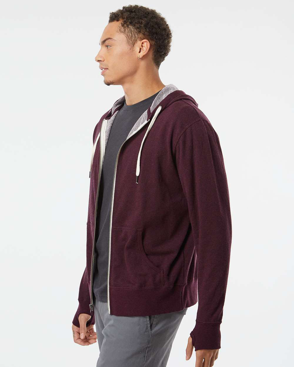 Unisex French Terry Zip Hood