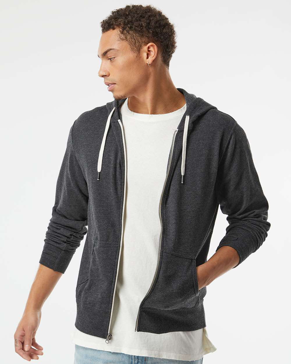 Unisex French Terry Zip Hood