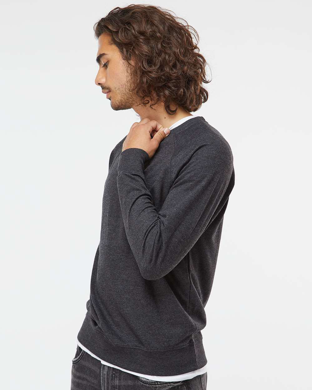 Unisex Lightweight Loopback Terry Crew