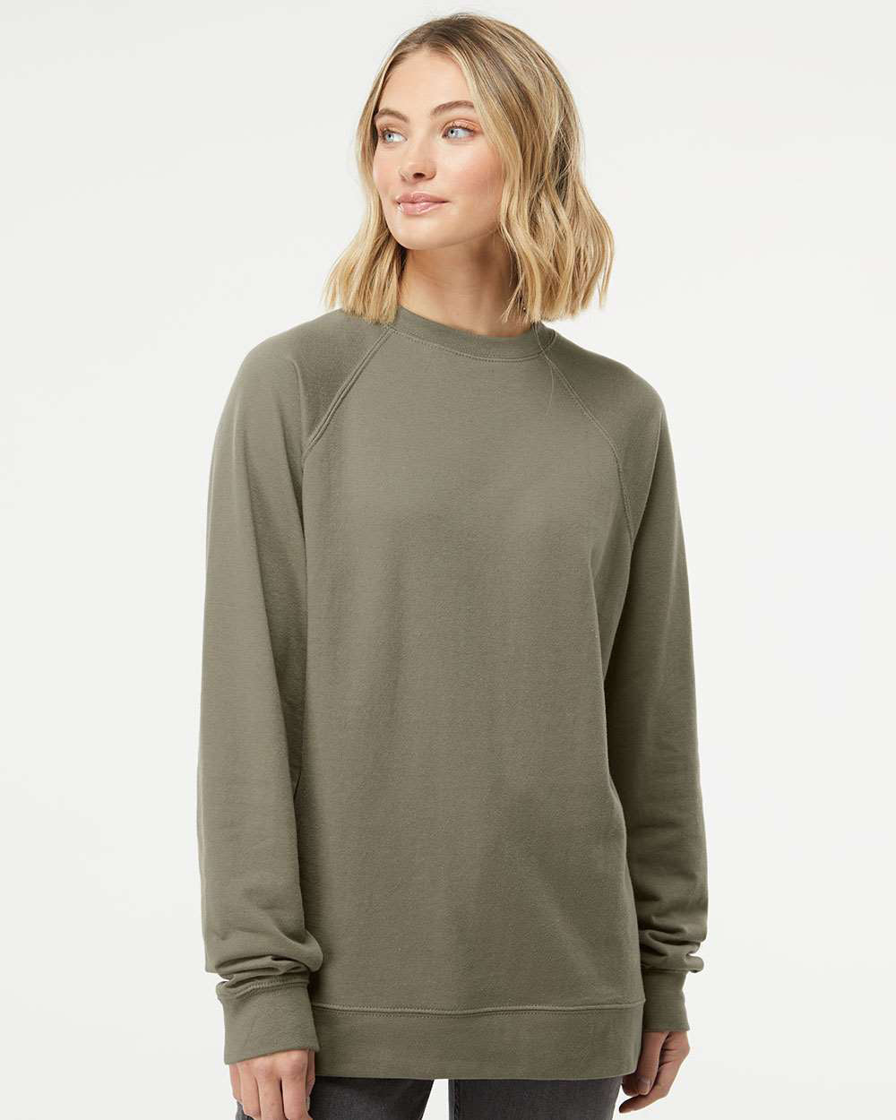 Unisex Lightweight Loopback Terry Crew