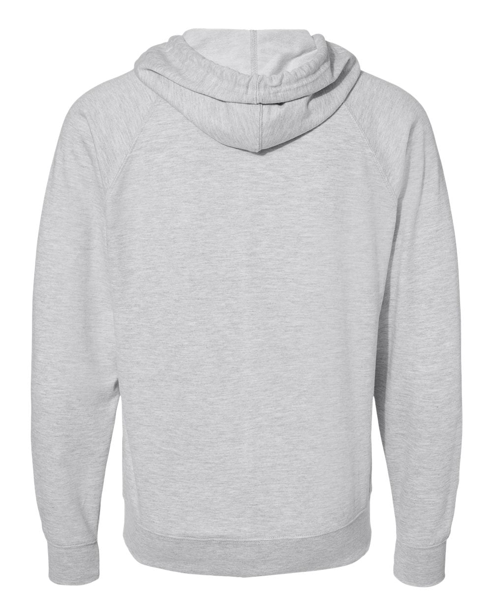 Unisex Lightweight Loopback Terry Zip Hood