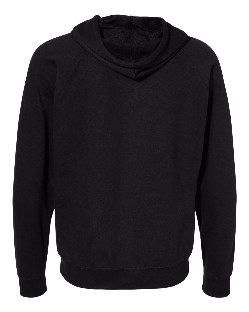 Unisex Lightweight Loopback Terry Zip Hood