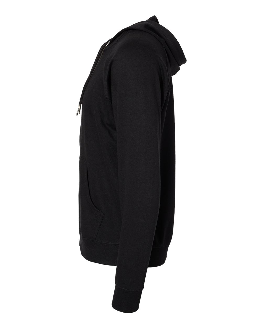 Unisex Lightweight Loopback Terry Zip Hood