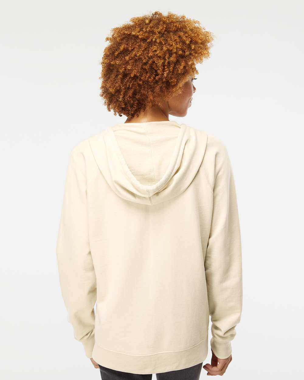 Unisex Lightweight Loopback Terry Zip Hood