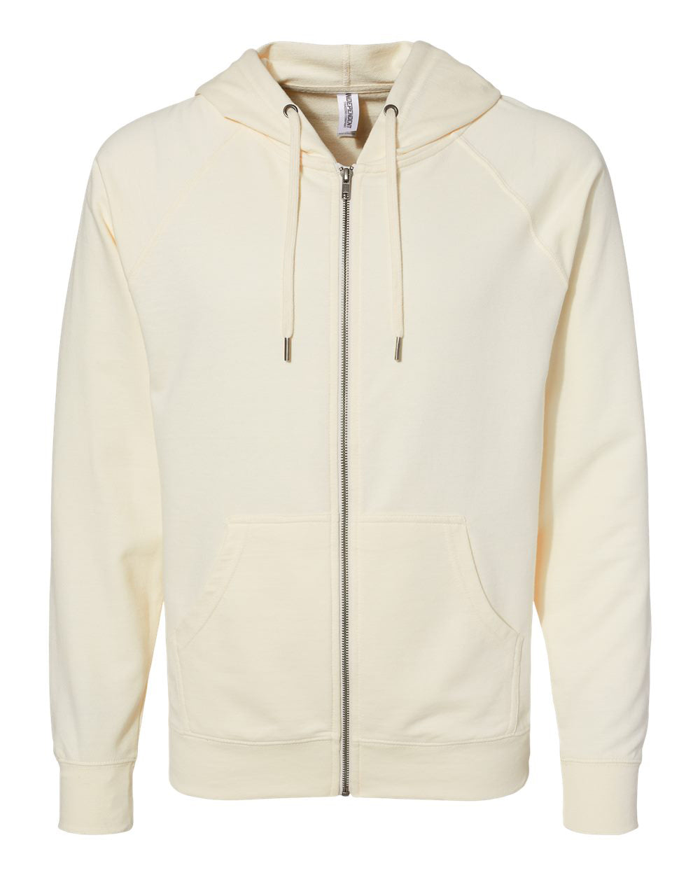 Unisex Lightweight Loopback Terry Zip Hood