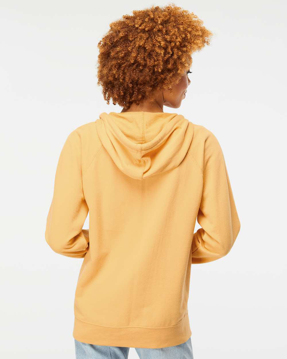 Unisex Lightweight Loopback Terry Zip Hood