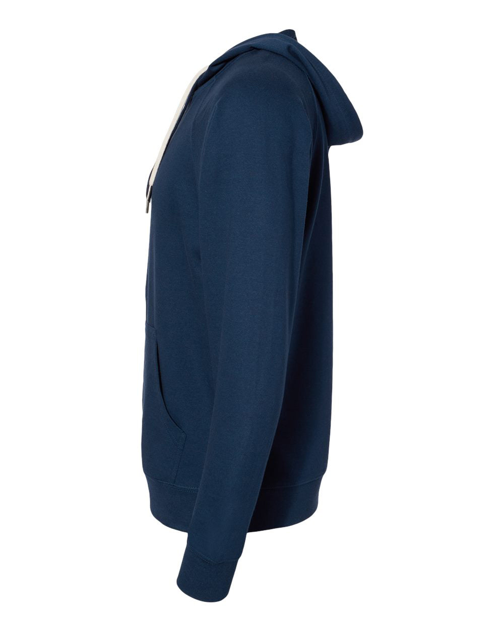 Unisex Lightweight Loopback Terry Zip Hood