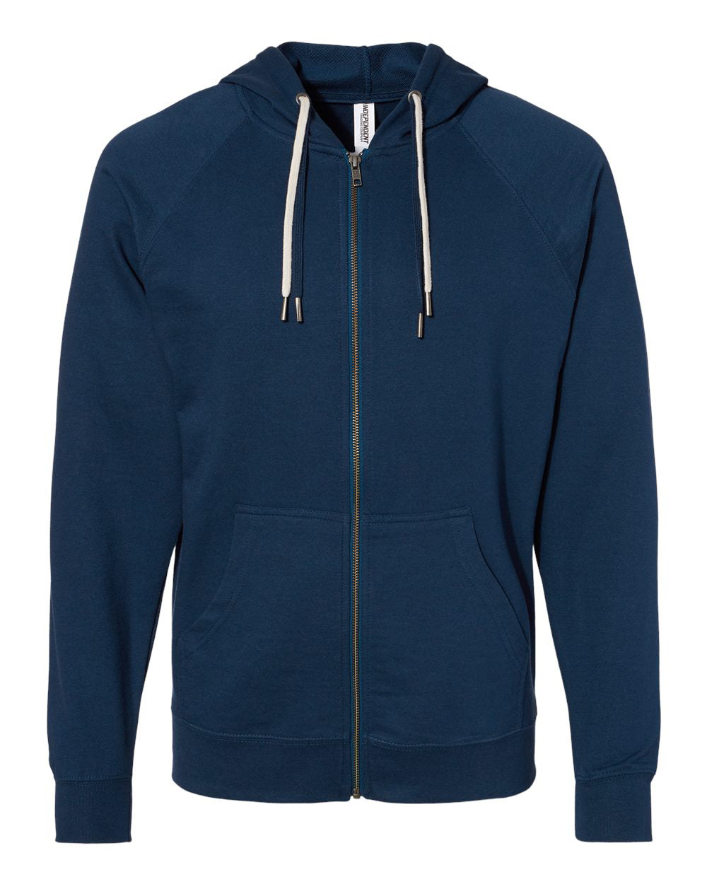 Unisex Lightweight Loopback Terry Zip Hood