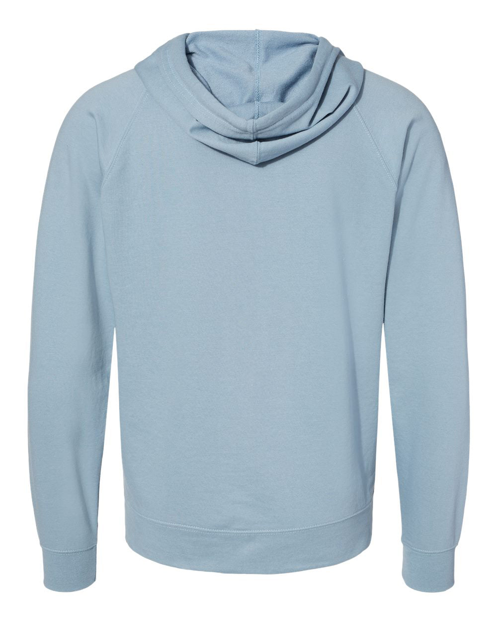 Unisex Lightweight Loopback Terry Zip Hood