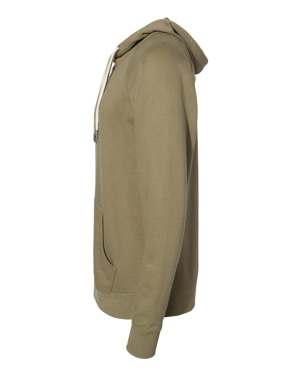 Unisex Lightweight Loopback Terry Zip Hood