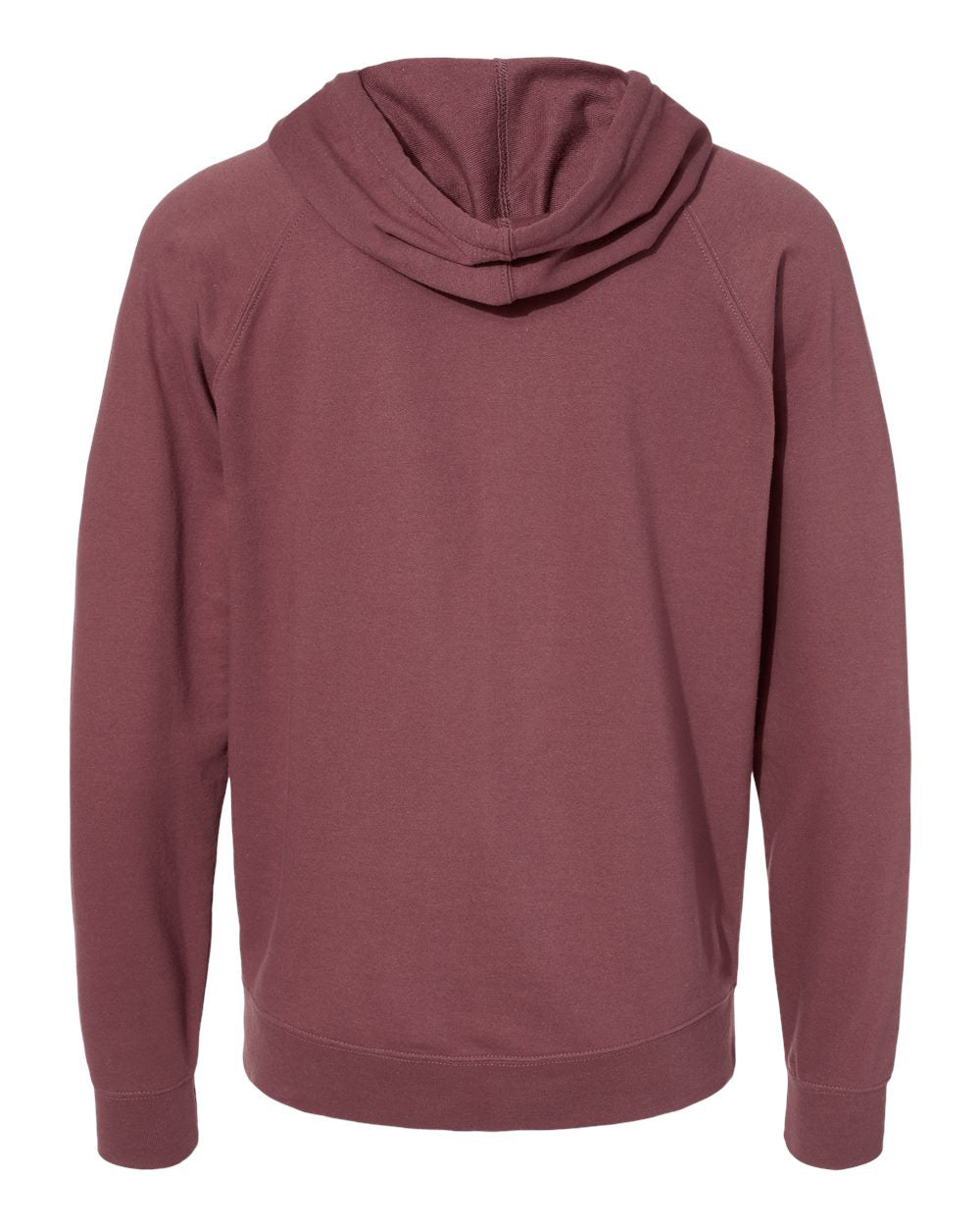 Unisex Lightweight Loopback Terry Zip Hood
