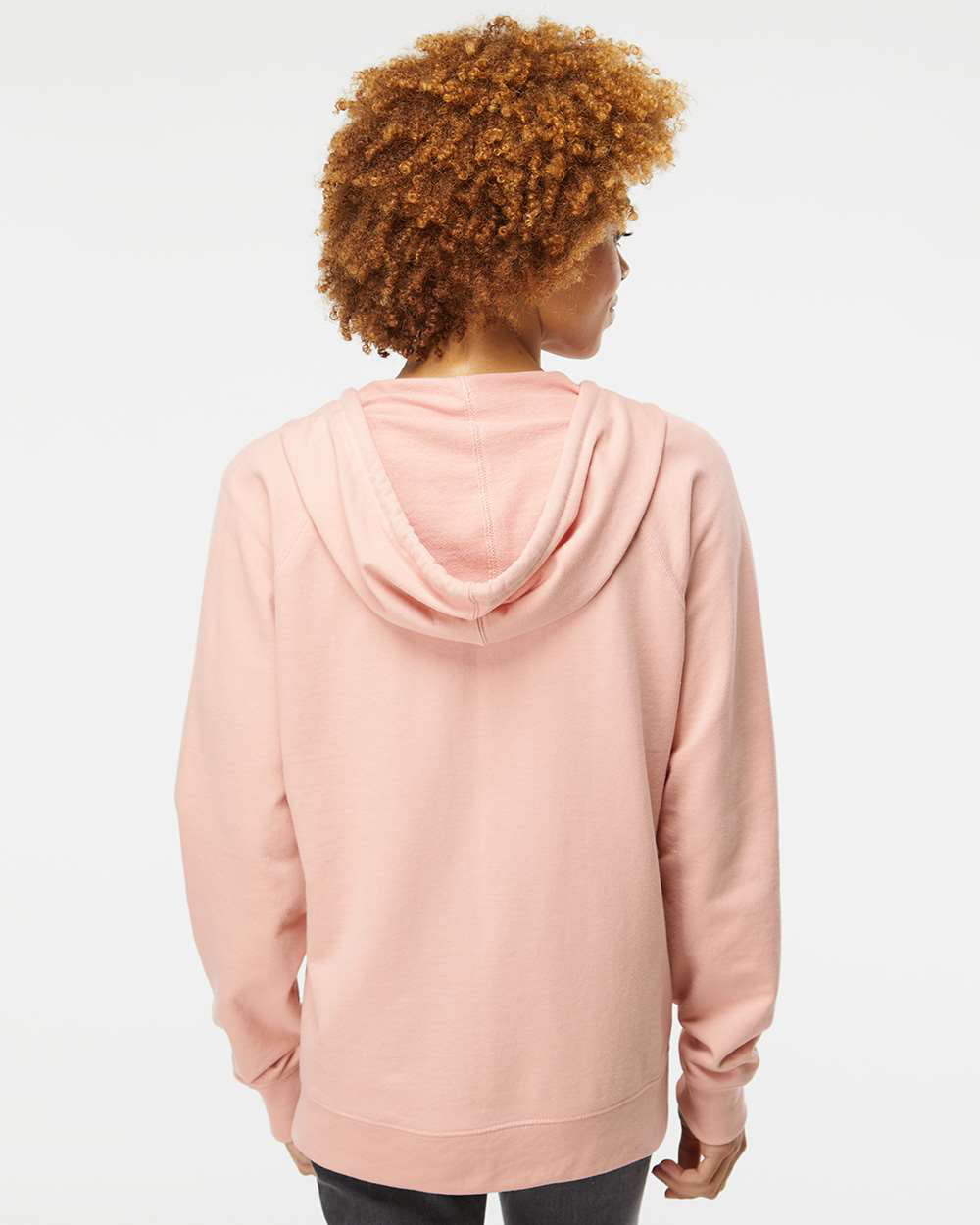 Unisex Lightweight Loopback Terry Zip Hood