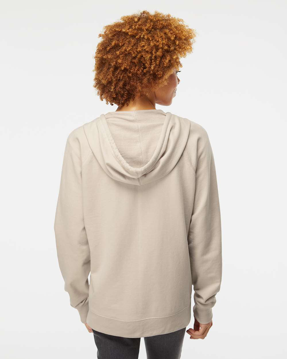 Unisex Lightweight Loopback Terry Zip Hood
