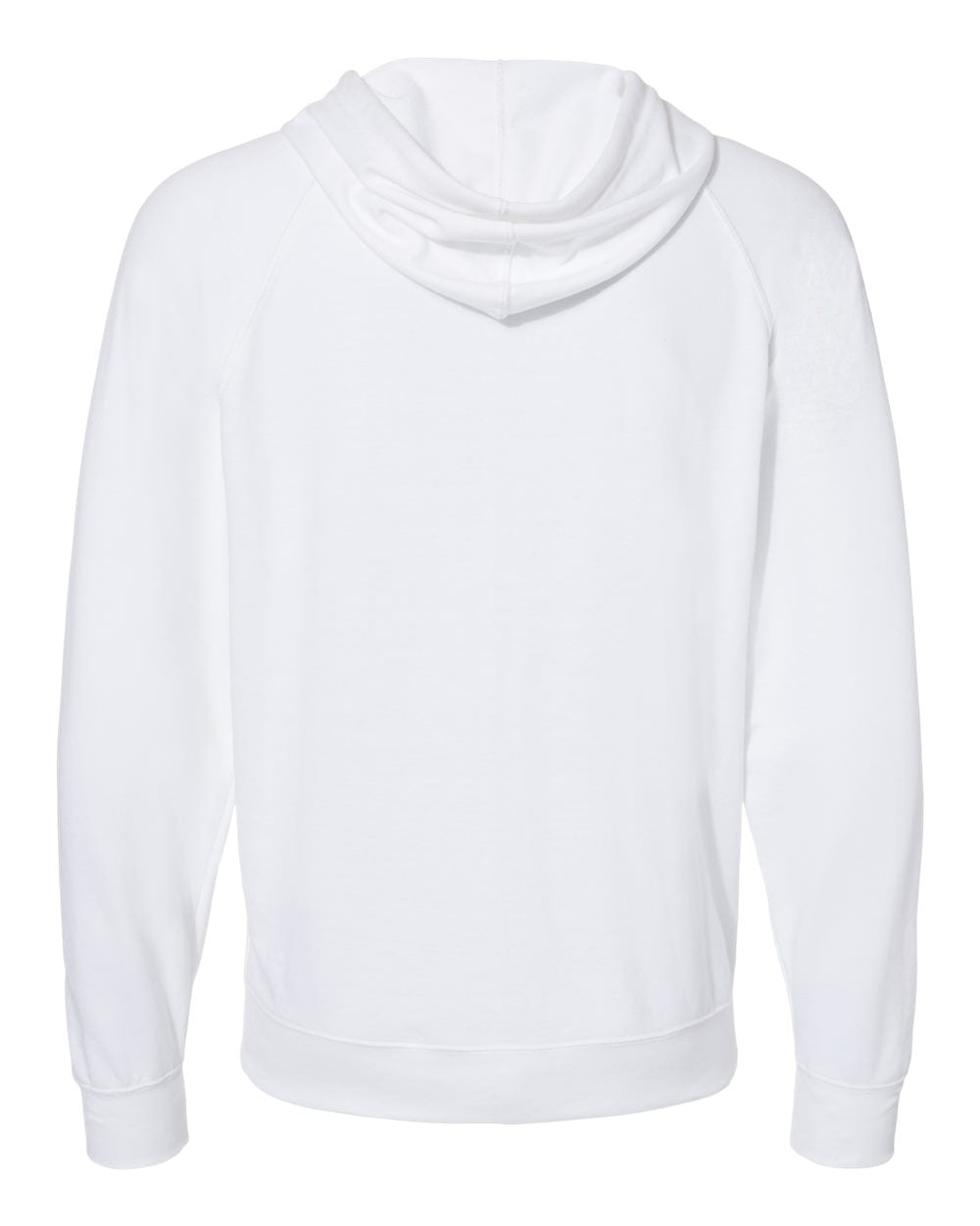 Unisex Lightweight Loopback Terry Zip Hood