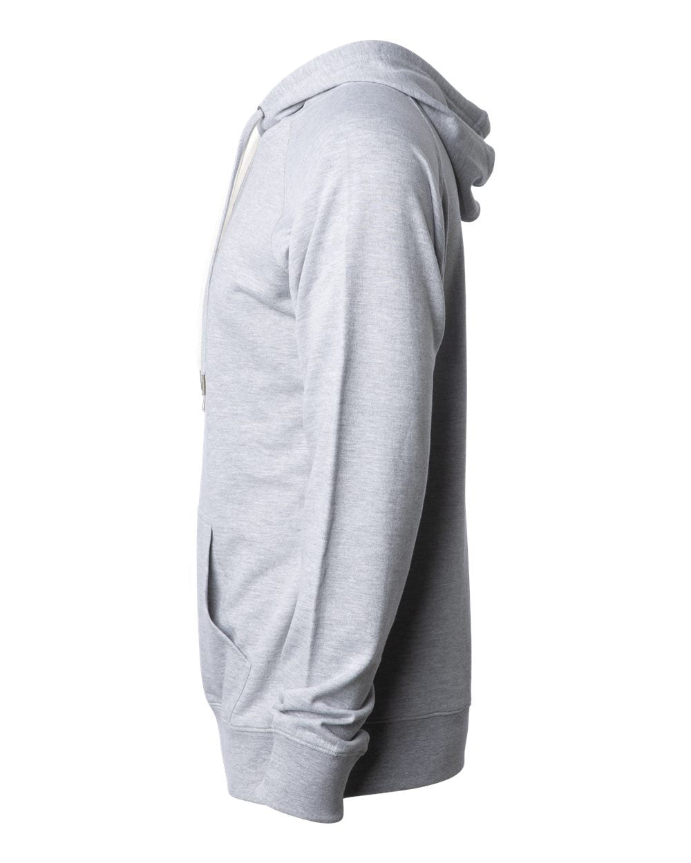 Unisex Lightweight Loopback Terry Hooded Pullover