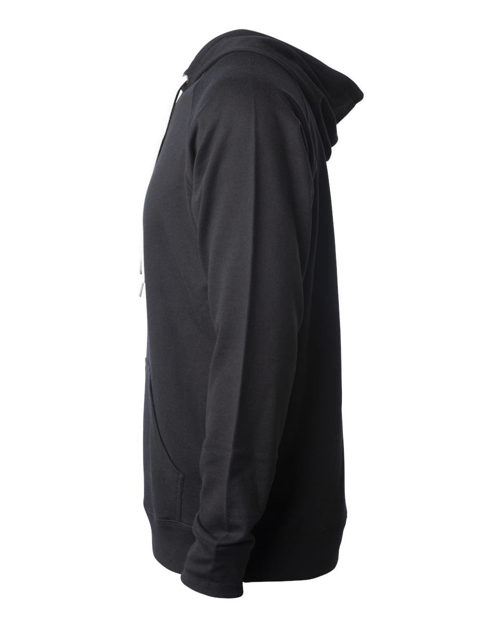 Unisex Lightweight Loopback Terry Hooded Pullover