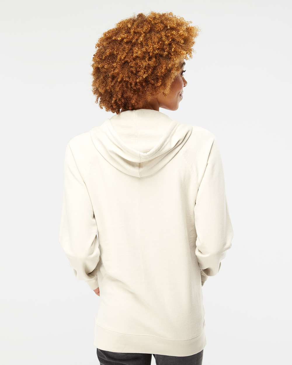 Unisex Lightweight Loopback Terry Hooded Pullover