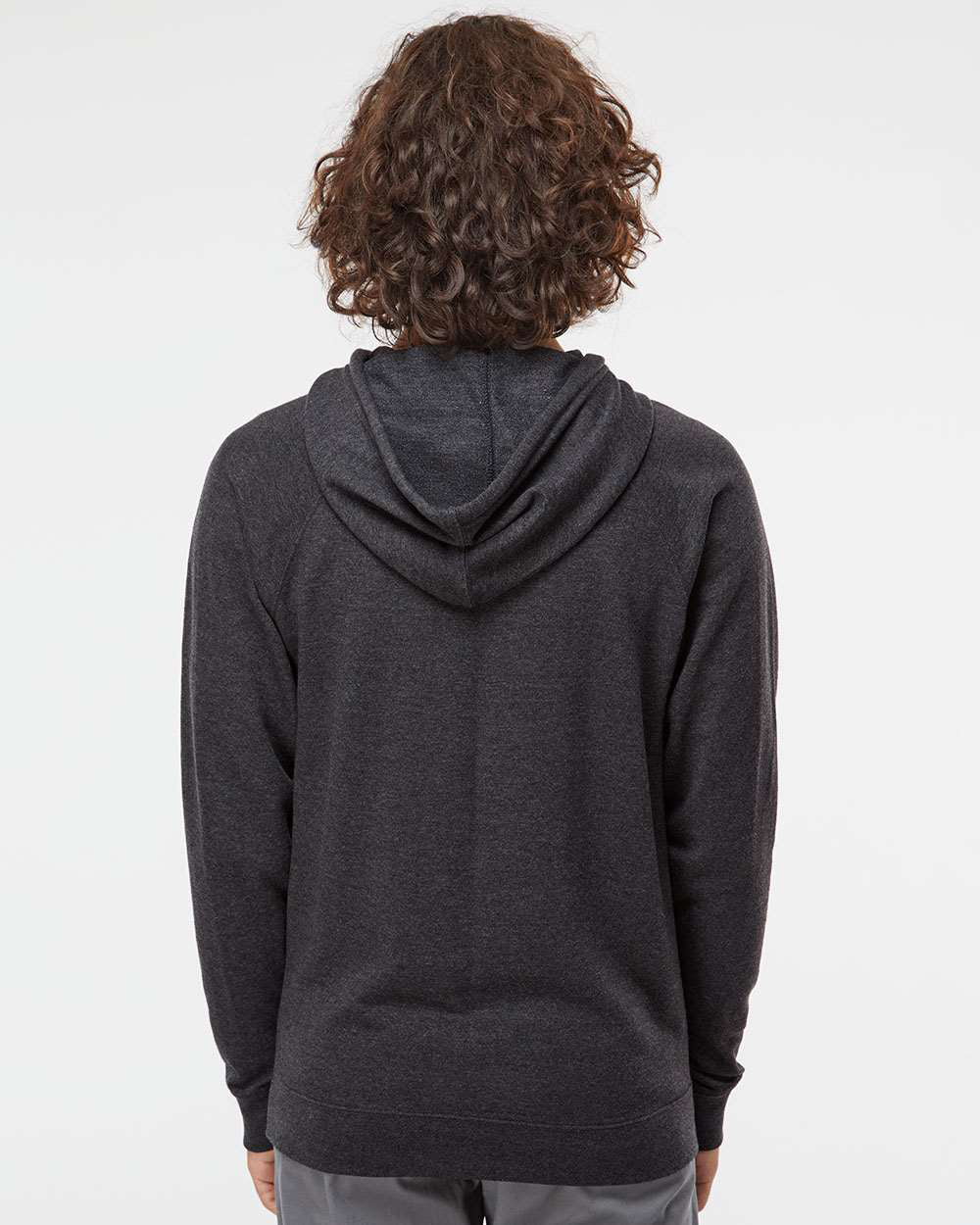 Unisex Lightweight Loopback Terry Hooded Pullover
