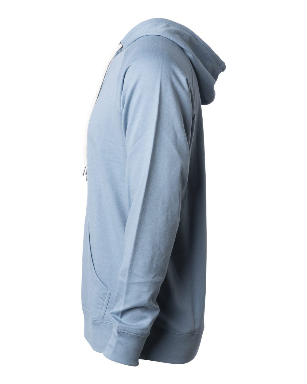 Unisex Lightweight Loopback Terry Hooded Pullover