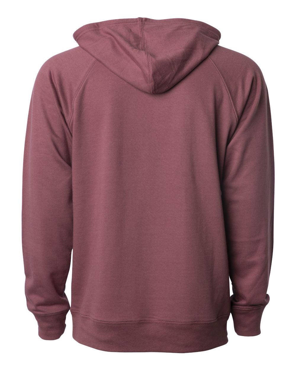 Unisex Lightweight Loopback Terry Hooded Pullover