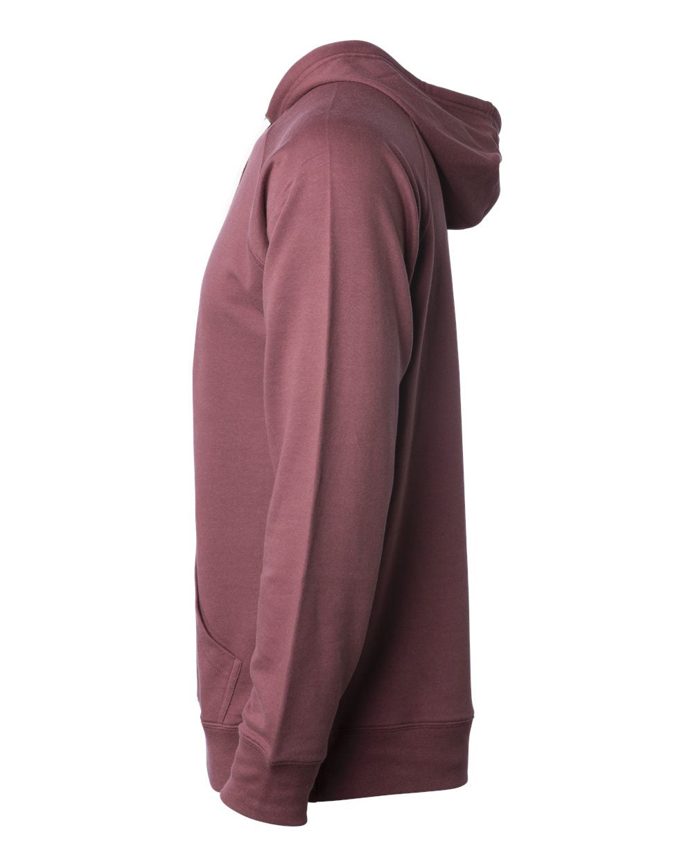 Unisex Lightweight Loopback Terry Hooded Pullover