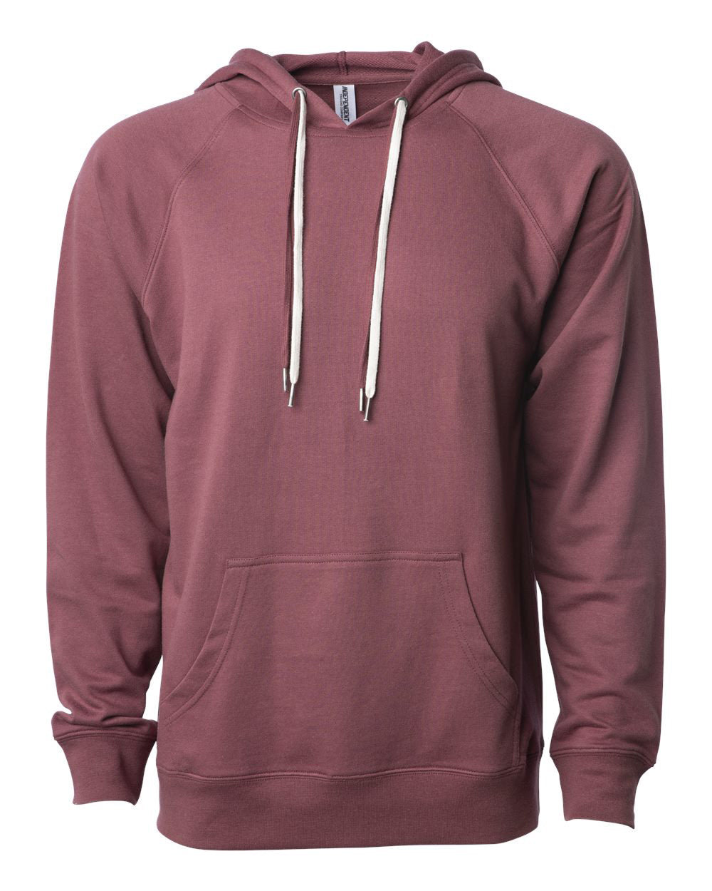 Unisex Lightweight Loopback Terry Hooded Pullover