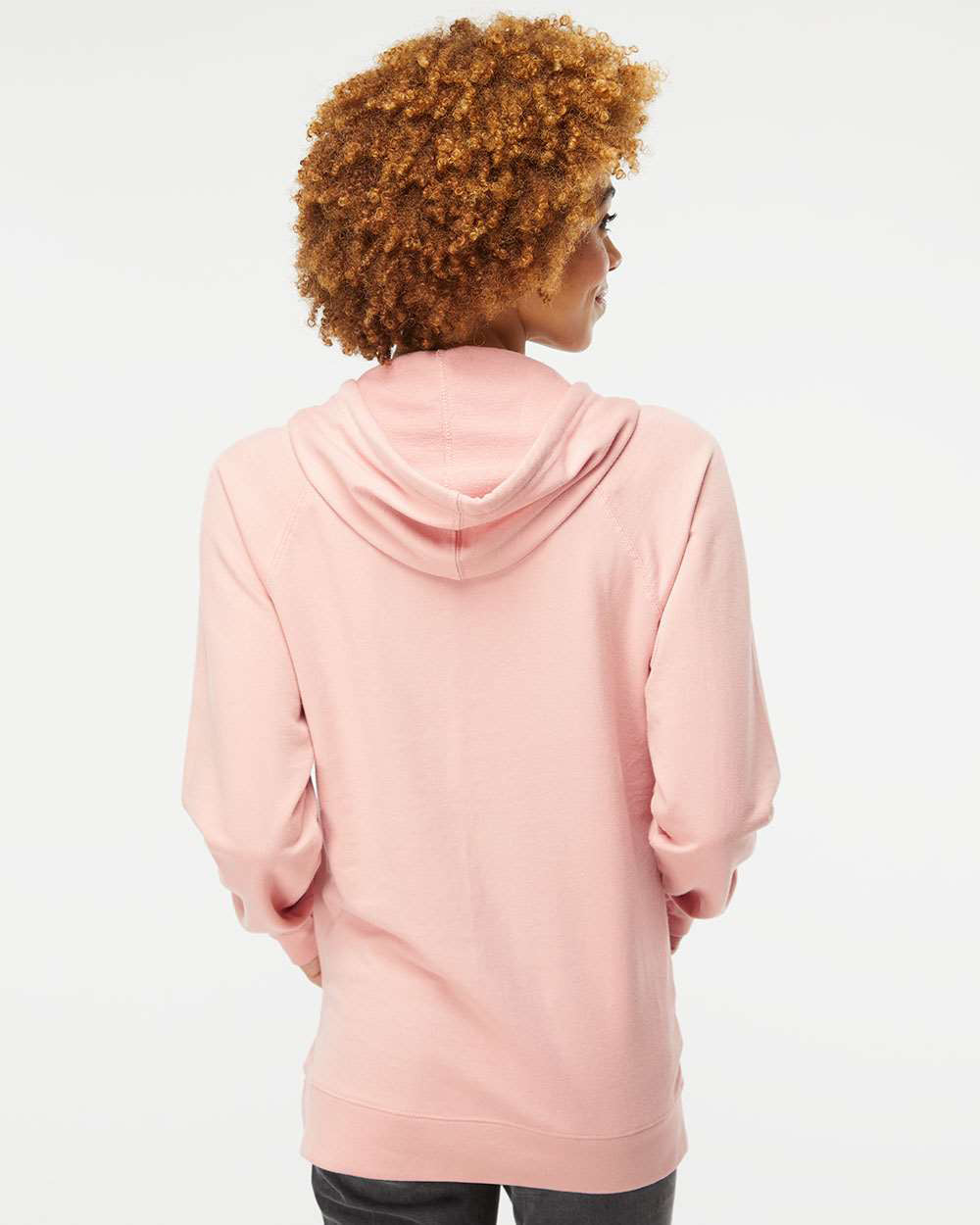 Unisex Lightweight Loopback Terry Hooded Pullover
