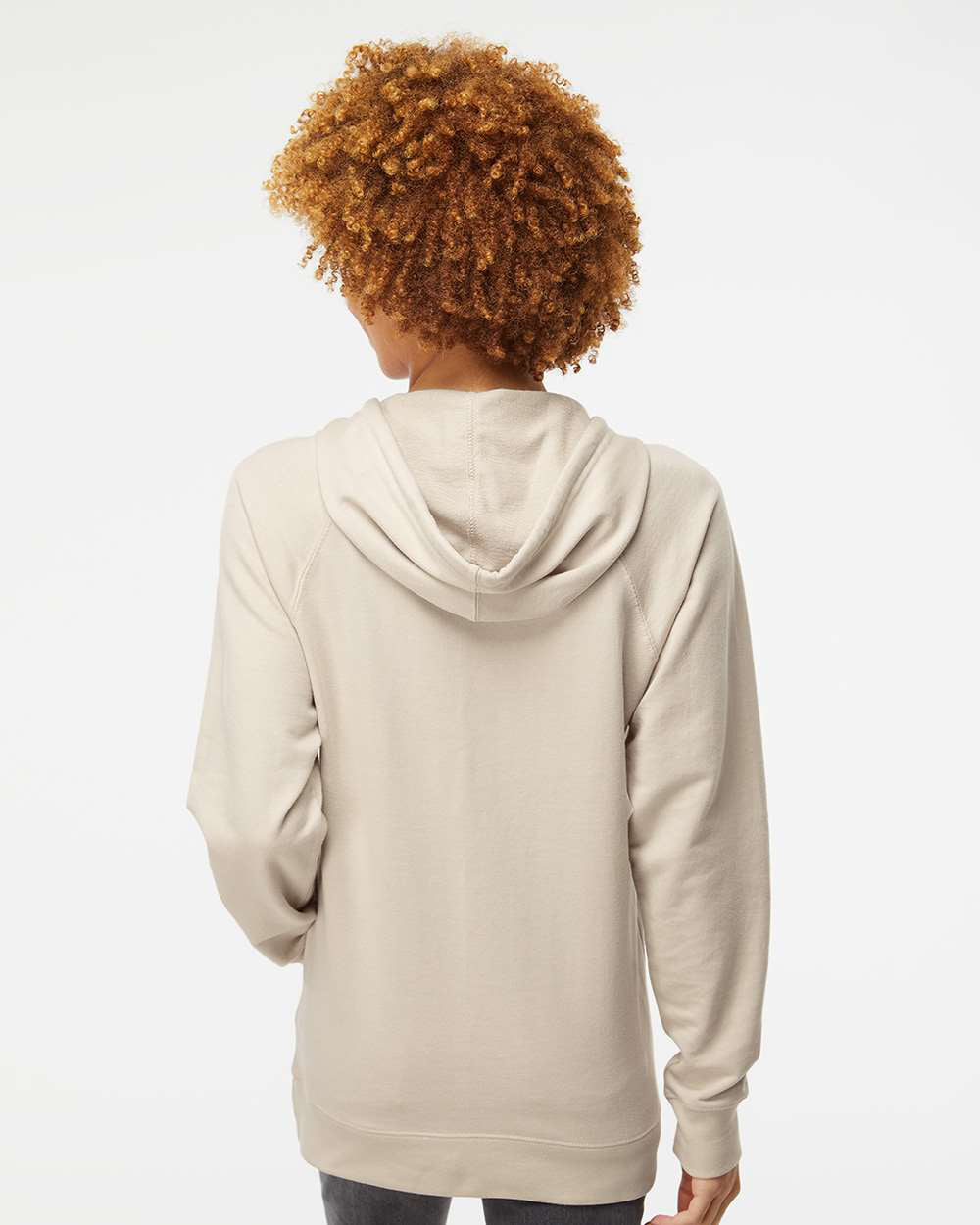 Unisex Lightweight Loopback Terry Hooded Pullover