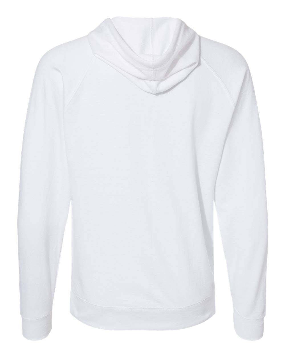 Unisex Lightweight Loopback Terry Hooded Pullover