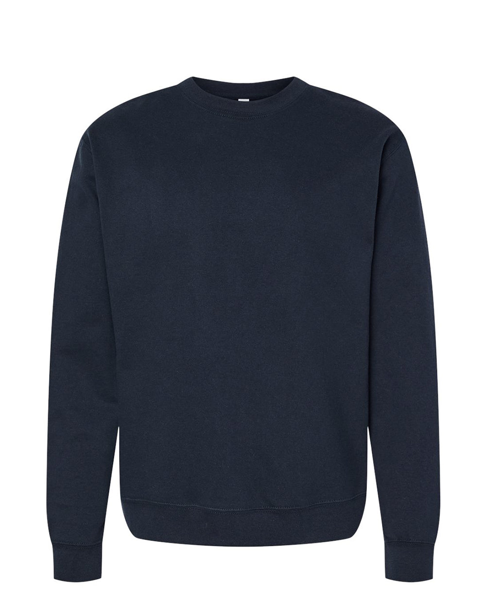 Independent Trading Company 8.5oz. Midweight Crew in Navy, crewneck — front view