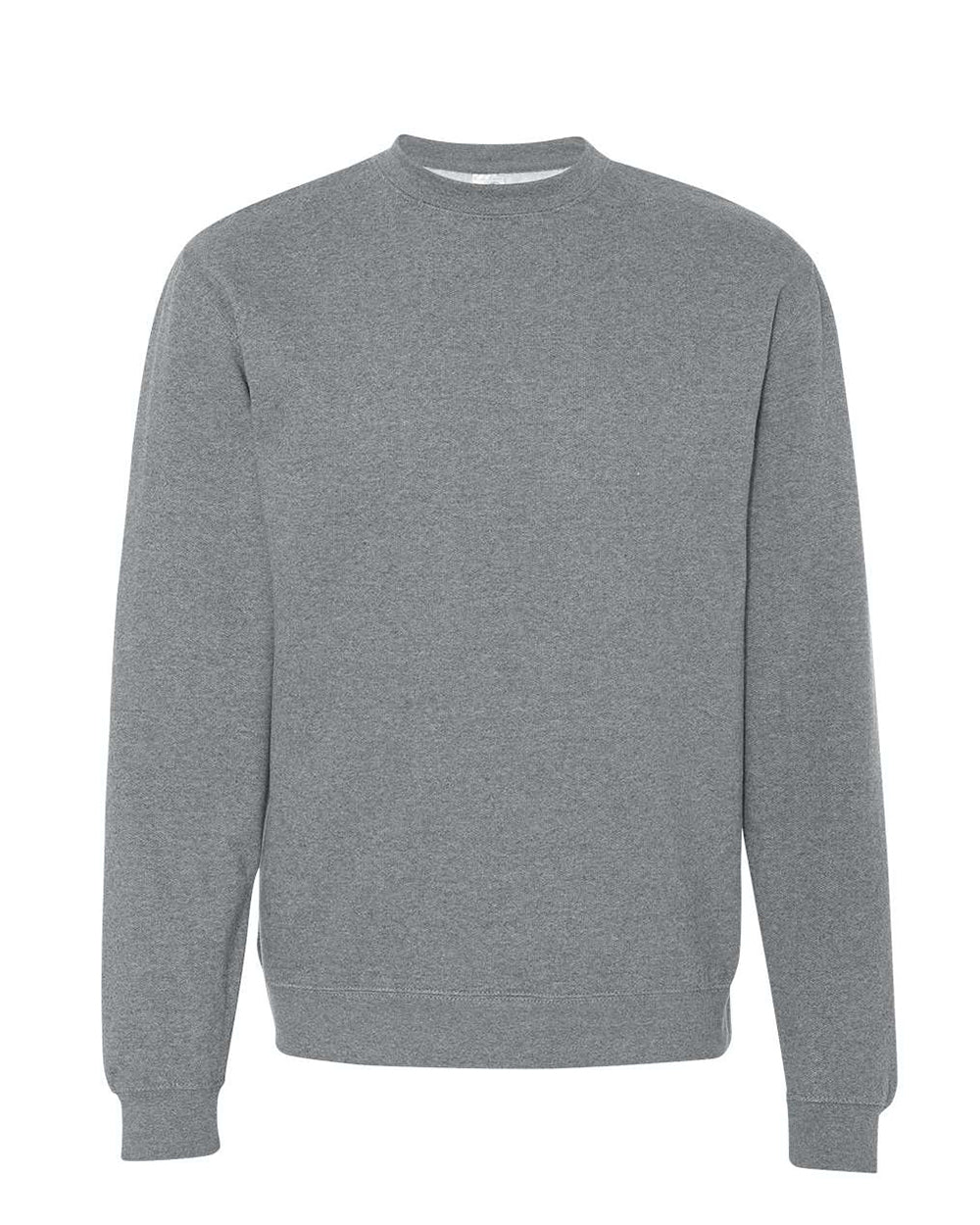 Independent Trading Company 8.5oz. Midweight Crew in Heather, crewneck — front view