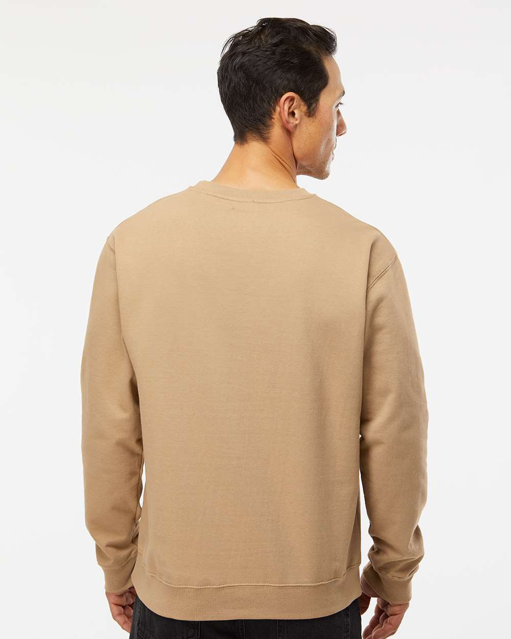 Independent Trading Company 8.5oz. Midweight Crew, crewneck — back view (5)