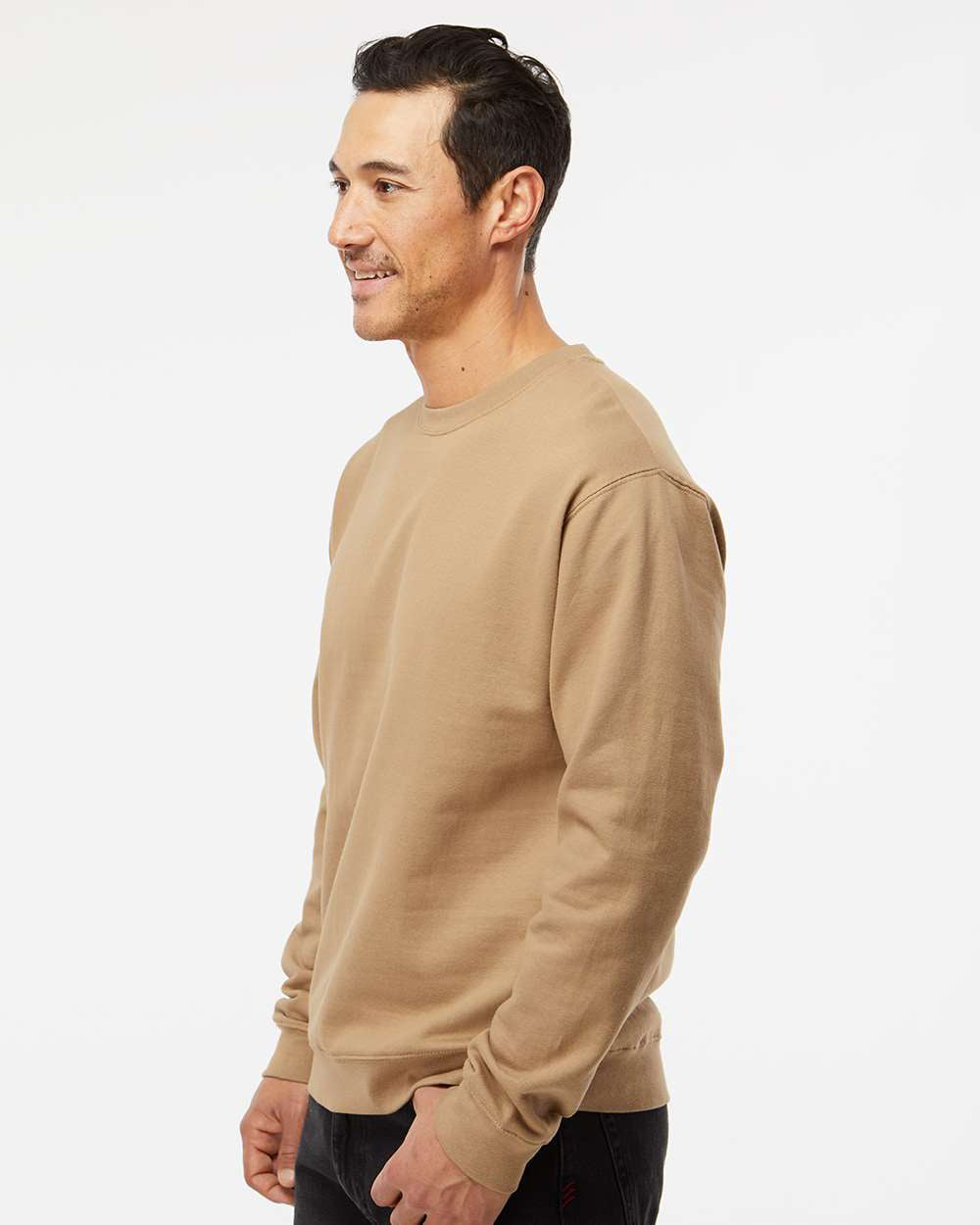 Independent Trading Company 8.5oz. Midweight Crew, crewneck — side view (3)